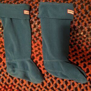 Teal Hunter boot sock inserts, fleece